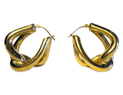 Mid Karat Tube Earrings